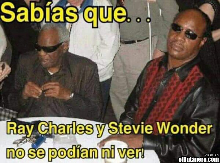 Ray Charles y Stevie Wonder